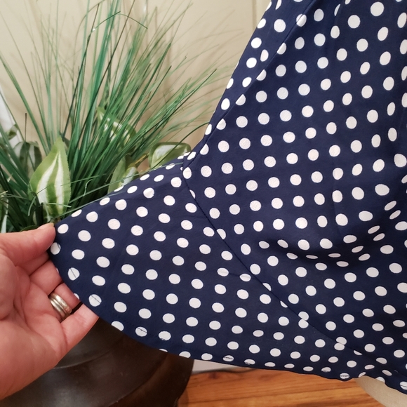 AX Paris Curve | 16 Plus Polka Dot Romper navy - Picture 6 of 15